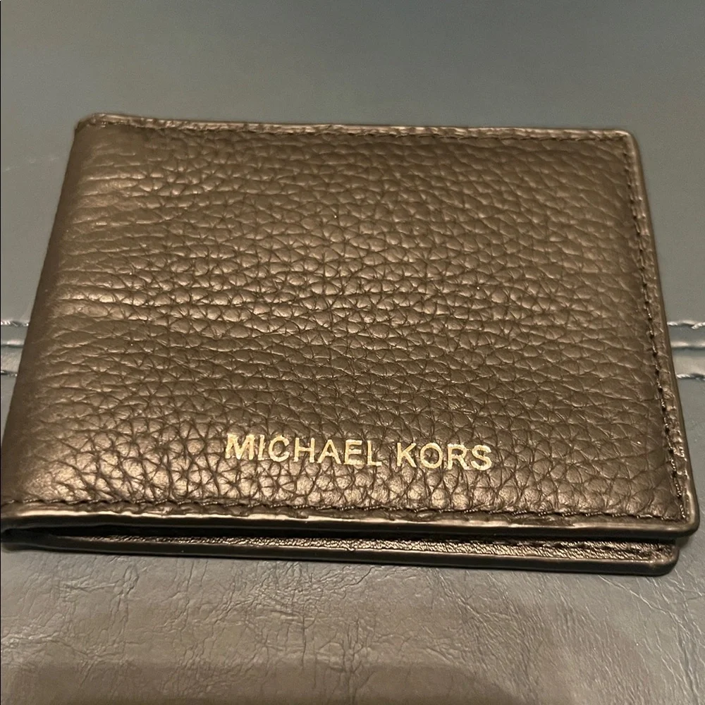 MICHAEL KORS MENS SMALL ID & CARD CASE COLOR BLK